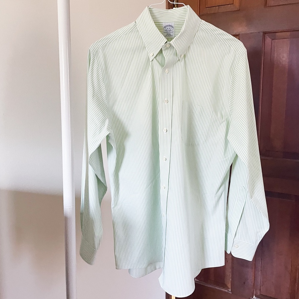 Brooks Brothers Slim Fit Green Shirt